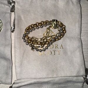 Kendra Scott Gold and Silver Chain Bracelet